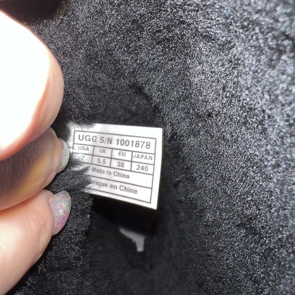 UGG Womens Black Waterproof Etta Tall Boot Platform Sole Shearling Interior Boot - Picture 8 of 9